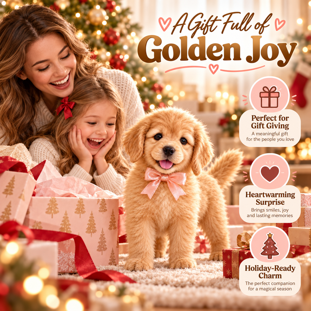 🎄45% OFF🐕🐾 Golden Buddy Realistic Robot Golden Retriever Puppy
