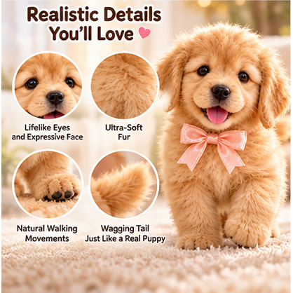 🎄45% OFF🐕🐾 Golden Buddy Realistic Robot Golden Retriever Puppy