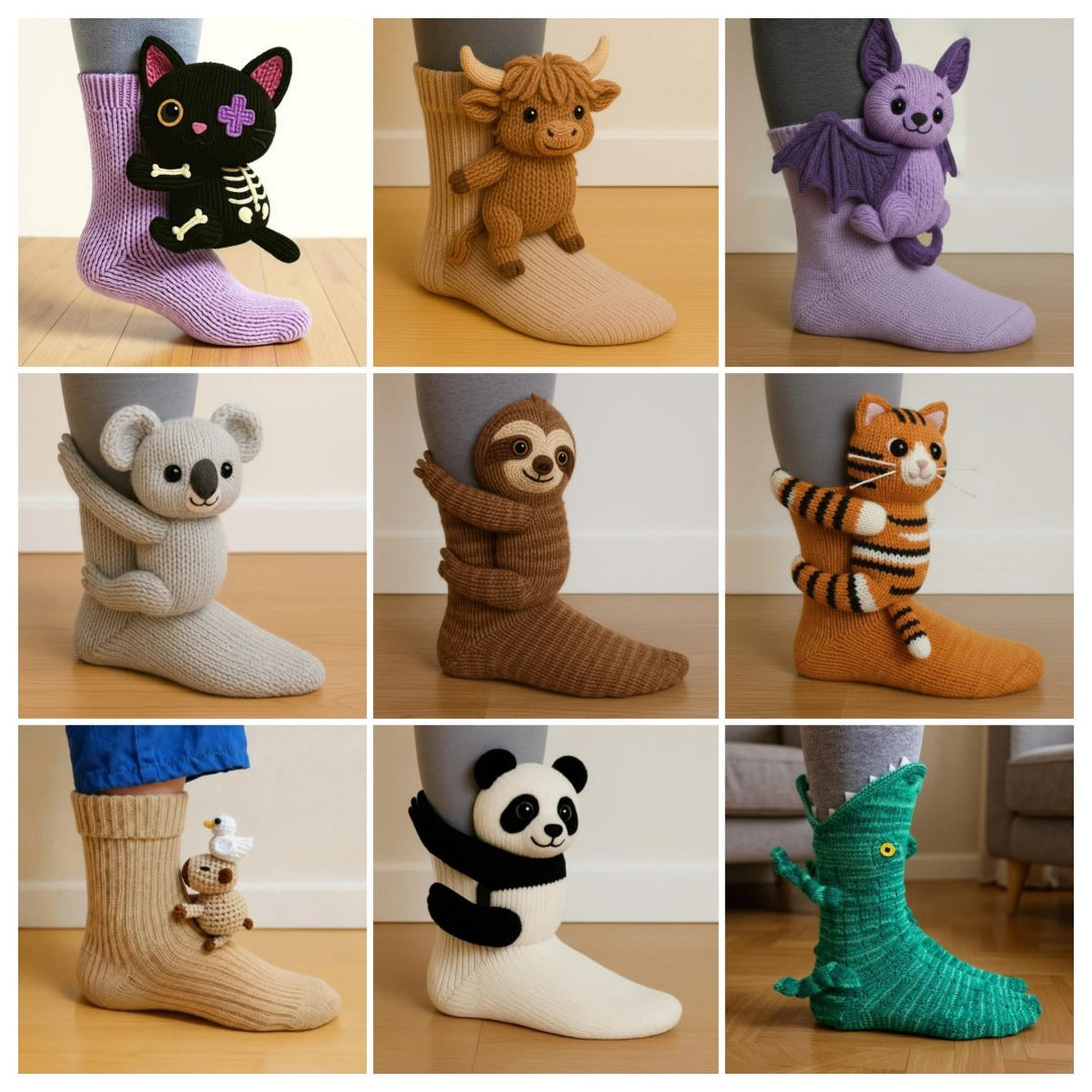 🎁Last Day Sale 49% OFF 🔥Cosy 3D Knit Animal Socks, Cute & Comfy for You or a Lovely Gift 💝