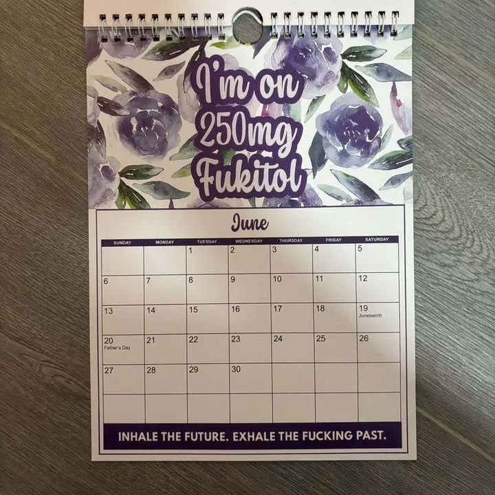 📅 2027 Sweary Mental Health Calendar - Perfect for Home Decor & Gift Ideas