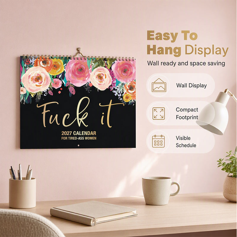 2027 Funny Swear Word Fuck It Calendar