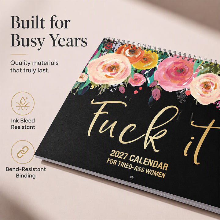 2027 Funny Swear Word Fuck It Calendar