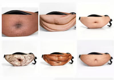 🔥 3D Prank Dad Bod Waist Bag