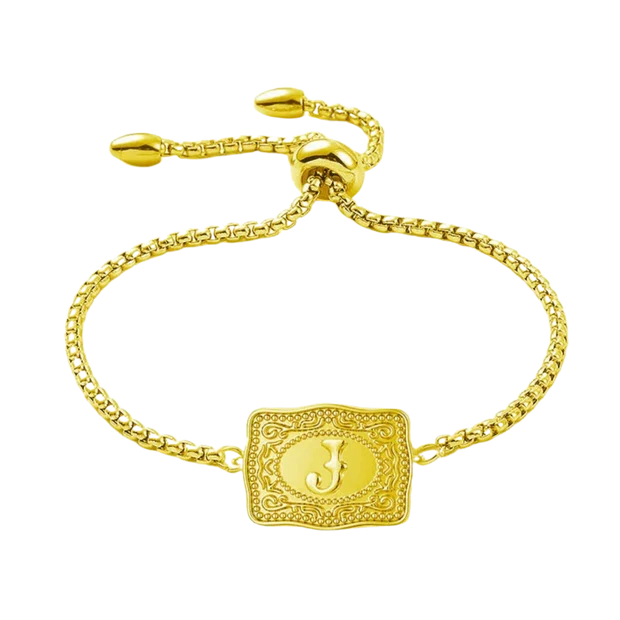 Vintage Western Custom Initial Bolo Bracelet/Necklace