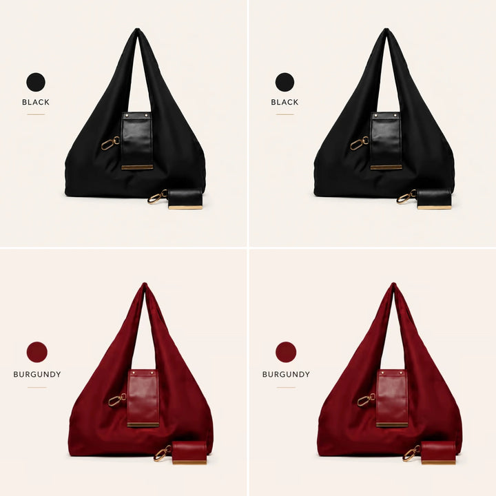 Varelli Charm Transformable Bag – Stylish Vegan Leather Tote & Keychain Charm