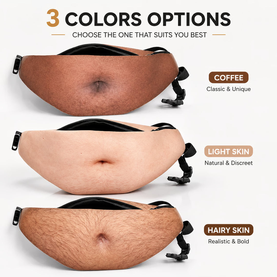 🔥 3D Prank Dad Bod Waist Bag