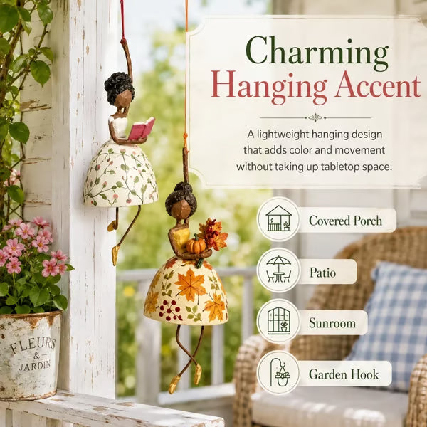 💃🌸 Let Your Space Dance — Whimsical Dancing Lady Hanging Ornament (📦Buy 2 Free Shipping) - Bouquet Lady