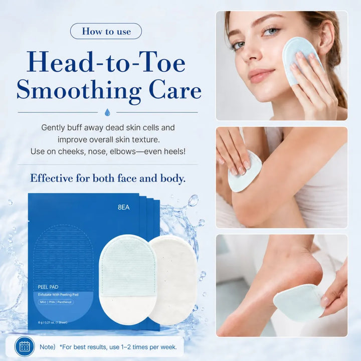 🔥Last Day 49% OFF✨Body Exfoliating Scrub Pads  8 Pack