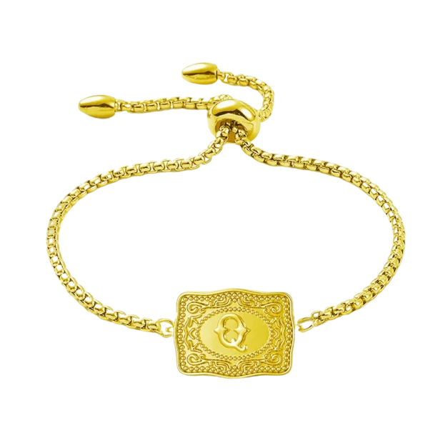 Vintage Western Custom Initial Bolo Bracelet/Necklace