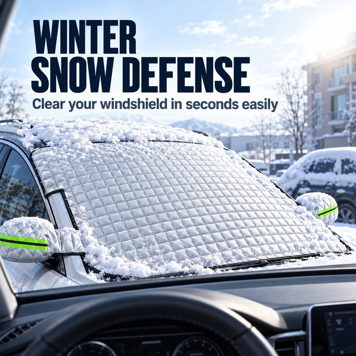 Universal Car Windshield Snow Cover - Winter Anti-Frost & Summer Sunshade Protector