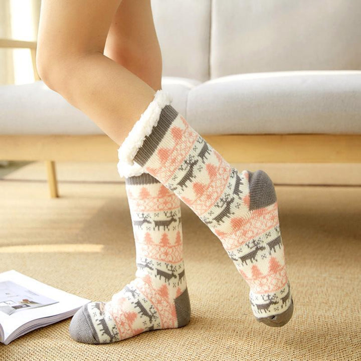 Fansgiftslife Extra-warm Fleece Indoor Socks