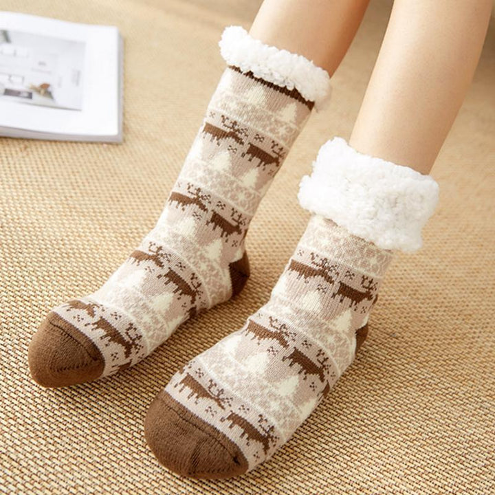Fansgiftslife Extra-warm Fleece Indoor Socks
