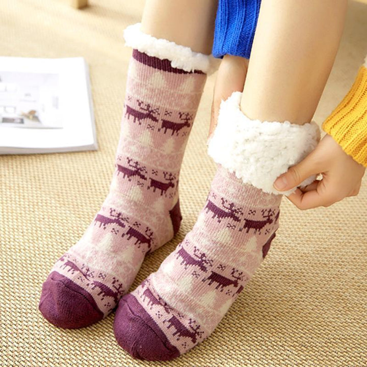 Fansgiftslife Extra-warm Fleece Indoor Socks