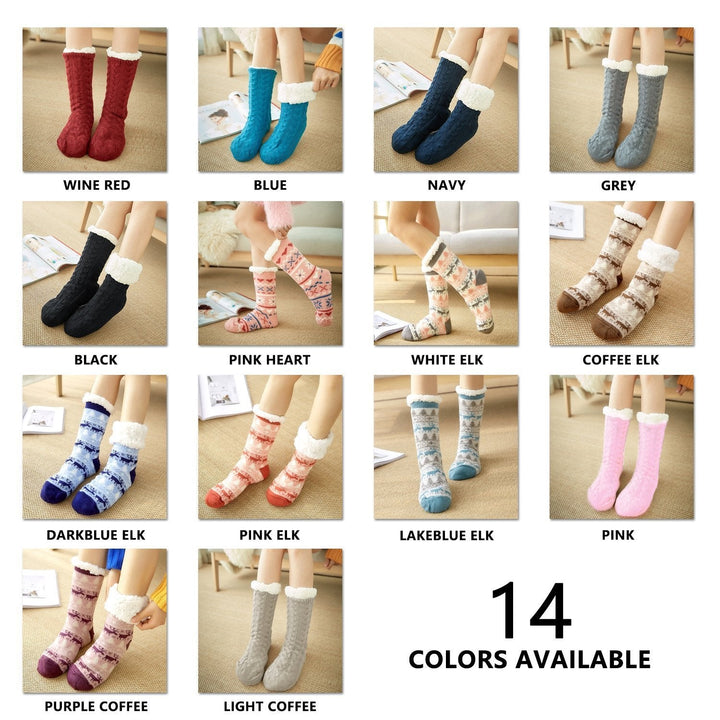 Fansgiftslife Extra-warm Fleece Indoor Socks