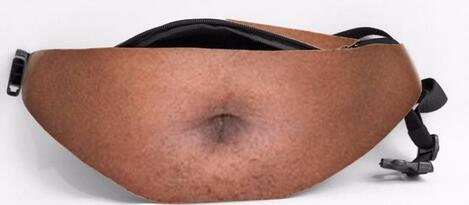 🔥 3D Prank Dad Bod Waist Bag