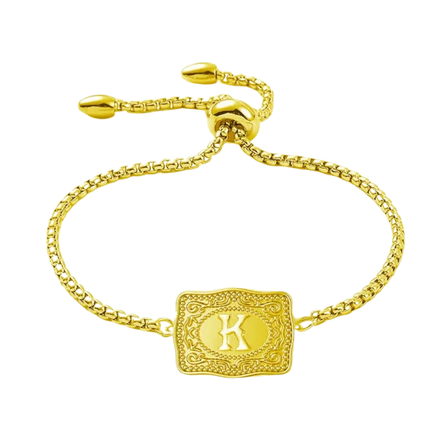 Vintage Western Custom Initial Bolo Bracelet/Necklace