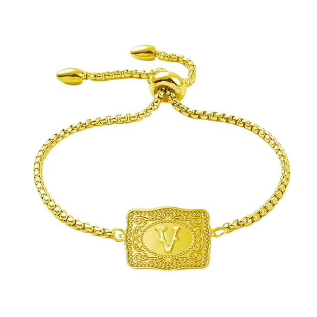Vintage Western Custom Initial Bolo Bracelet/Necklace