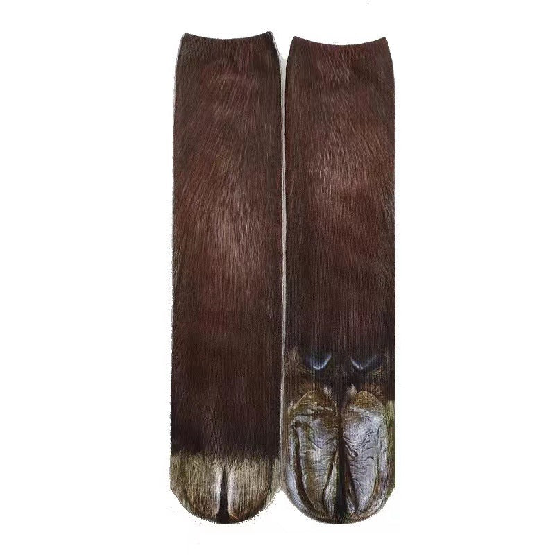 Funny Novelty Animal Paw Socks Personalized Gift For Christmas