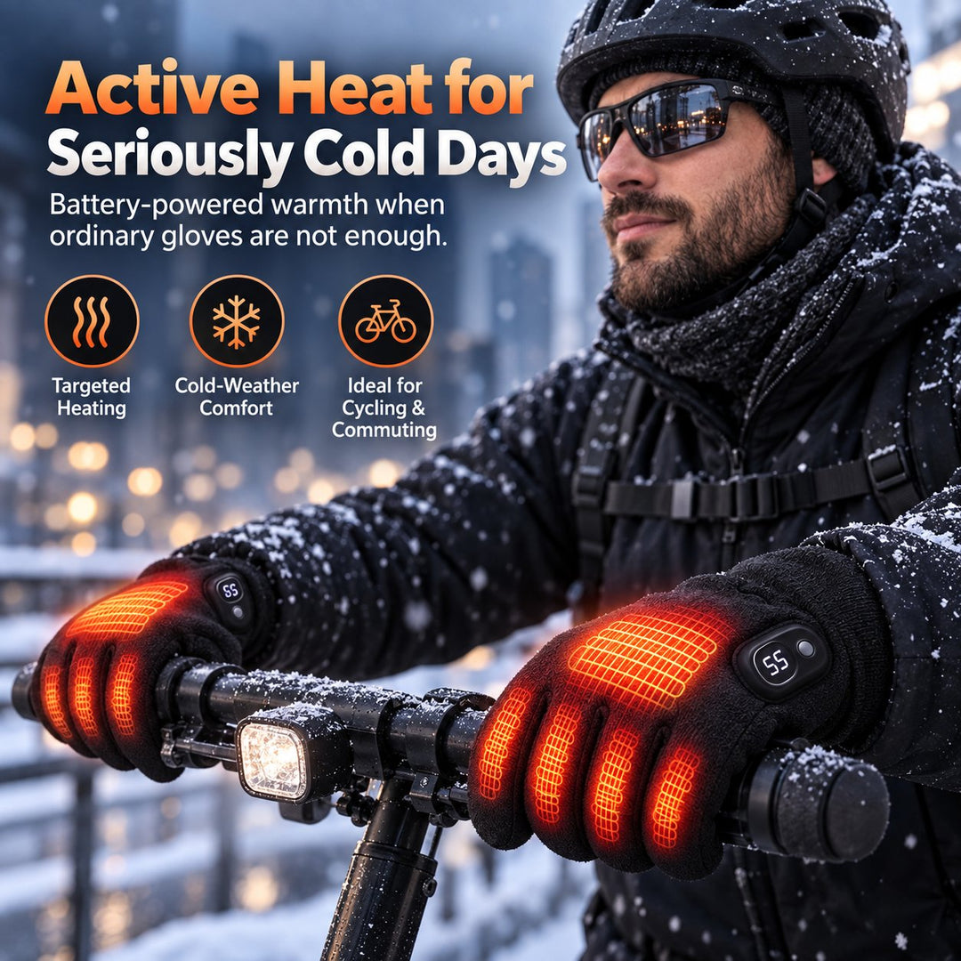 🔥 Heated Electric Winter Gloves — 3000mAh Thermal Touchscreen Gloves ❄️