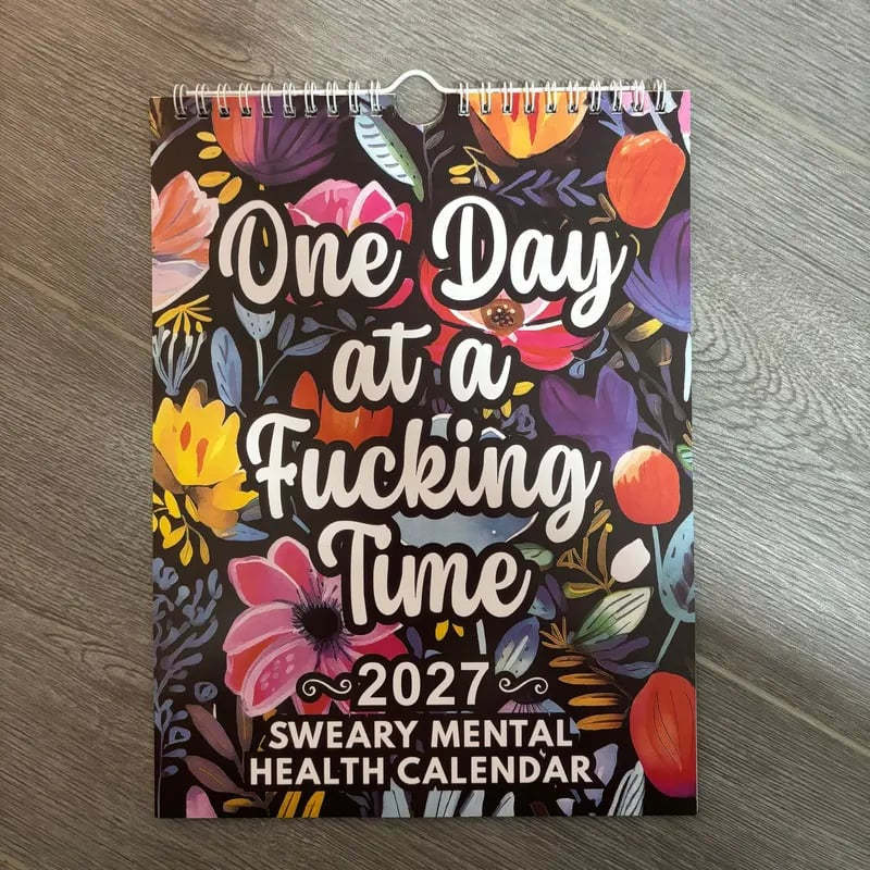 📅 2027 Sweary Mental Health Calendar - Perfect for Home Decor & Gift Ideas