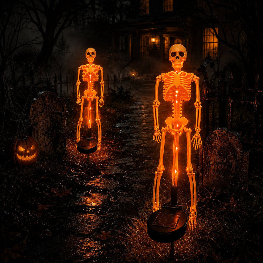 ⏰limited-time 50% OFF💀 Solar Skeleton Yard Stake