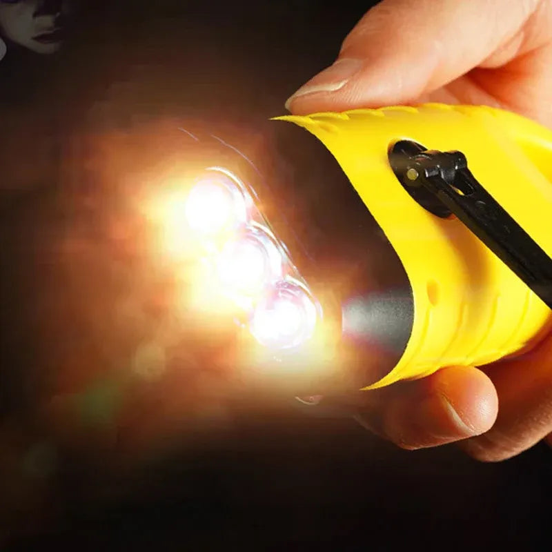🔦 Solar + Hand-Crank Flashlight | Outdoor Backup