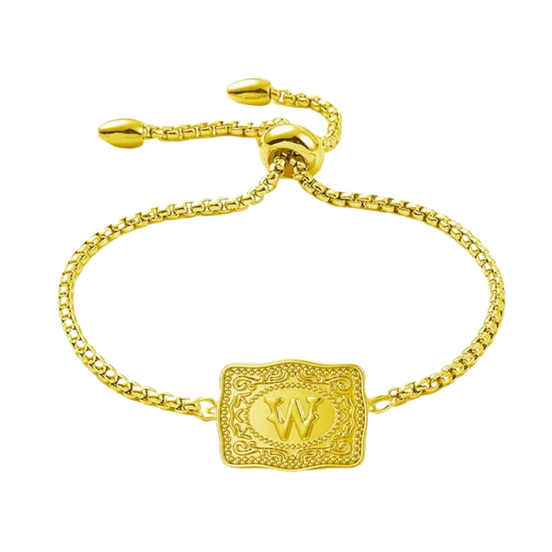 Vintage Western Custom Initial Bolo Bracelet/Necklace