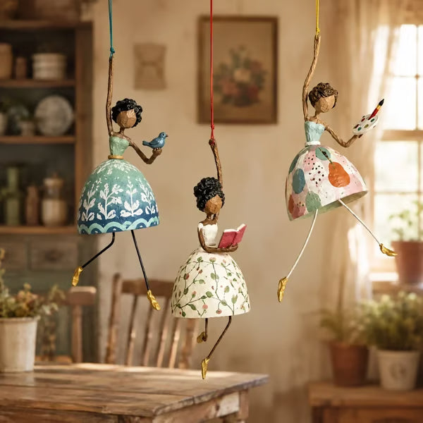 💃🌸 Let Your Space Dance — Whimsical Dancing Lady Hanging Ornament (📦Buy 2 Free Shipping) - Bouquet Lady