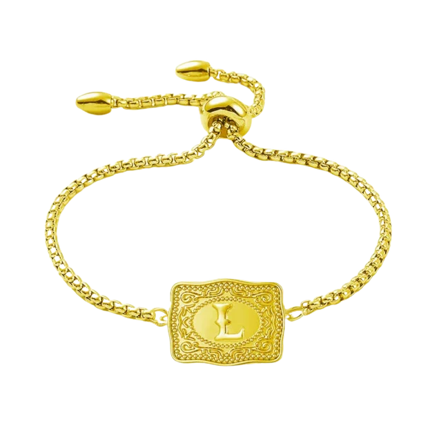 Vintage Western Custom Initial Bolo Bracelet/Necklace