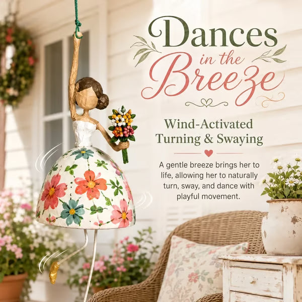💃🌸 Let Your Space Dance — Whimsical Dancing Lady Hanging Ornament (📦Buy 2 Free Shipping) - Bouquet Lady