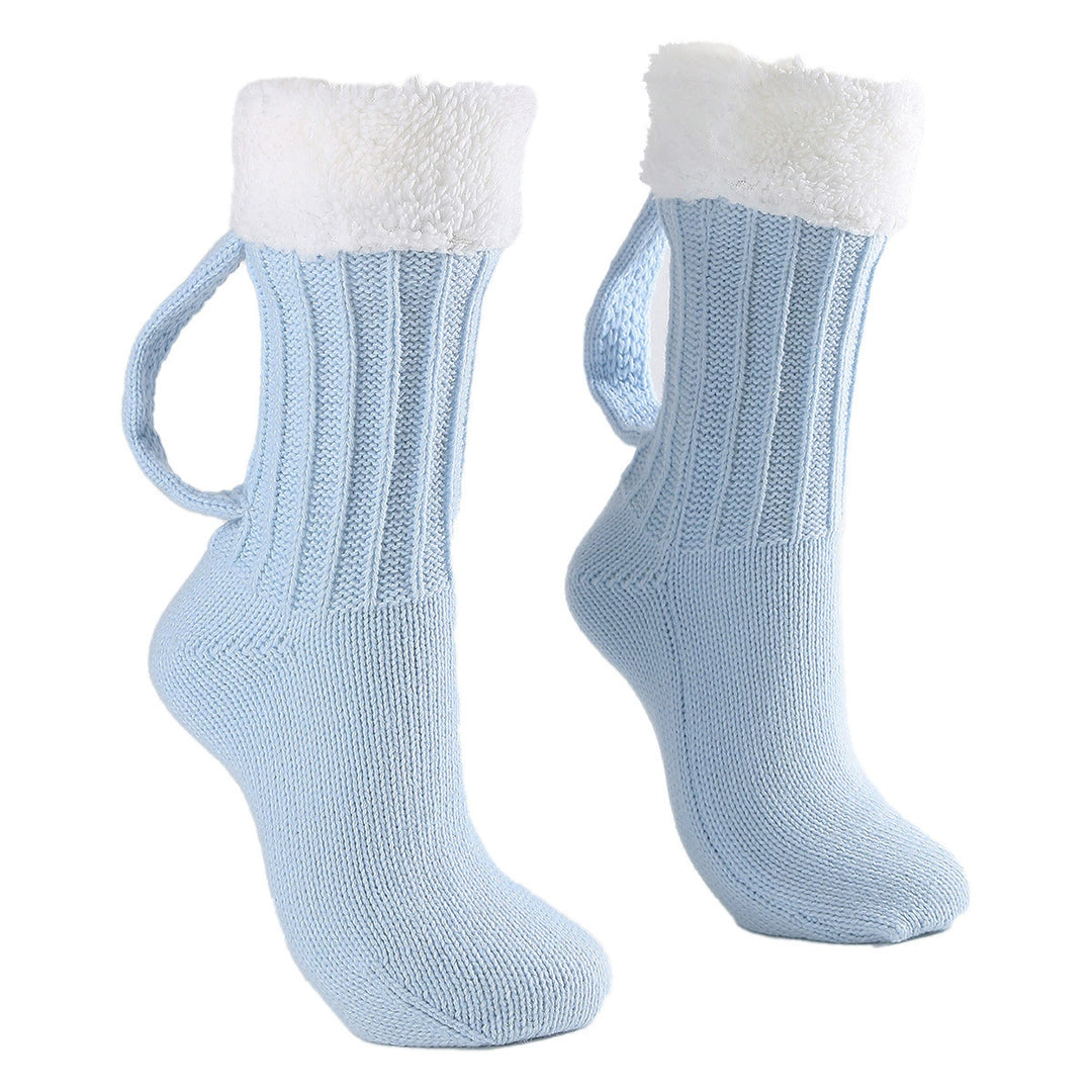 Beer Christmas Mug Socks with Handles for Women Funny Christmas Novelty Socks