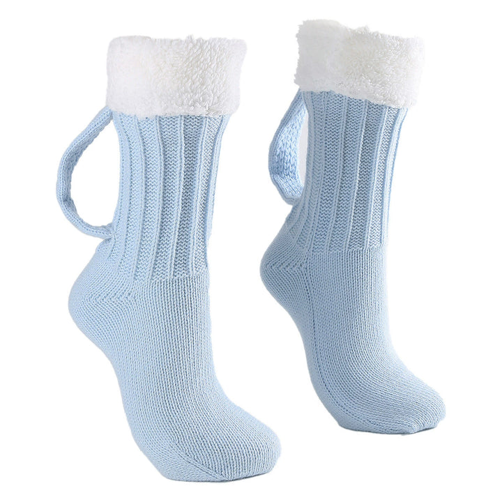 Beer Christmas Mug Socks with Handles for Women Funny Christmas Novelty Socks