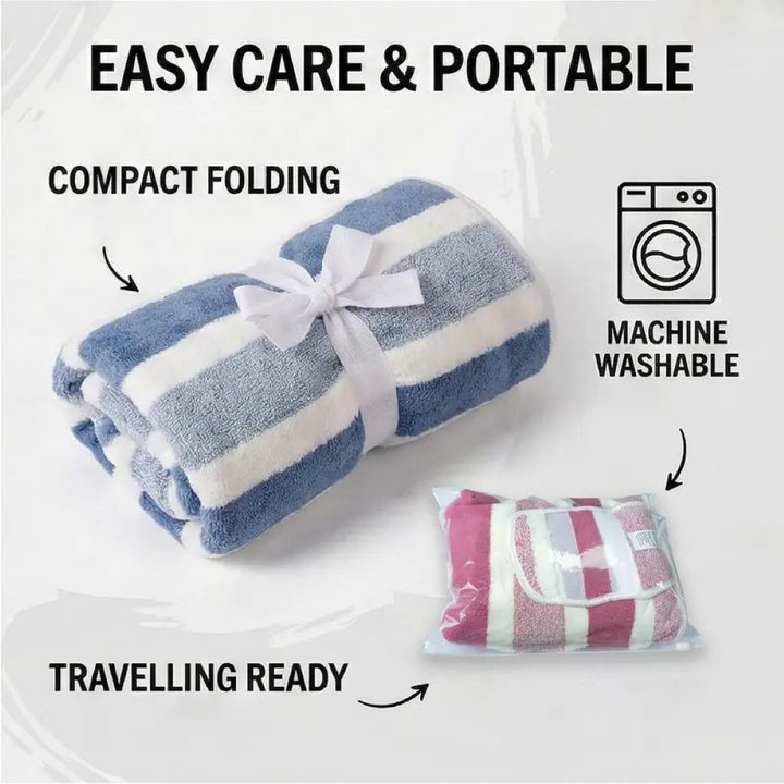 Quick-Drying Dog Bathrobe - Super Absorbent Soft Pet Towel Wrap