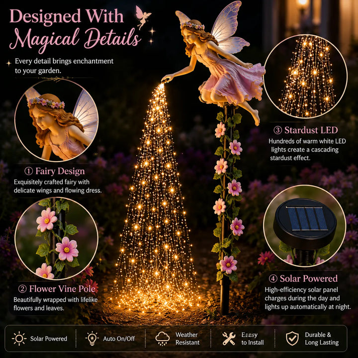 🔥Today 49% OFF🧚‍♀️Fairy Sprinkling Magic Dust Garden Light🌸