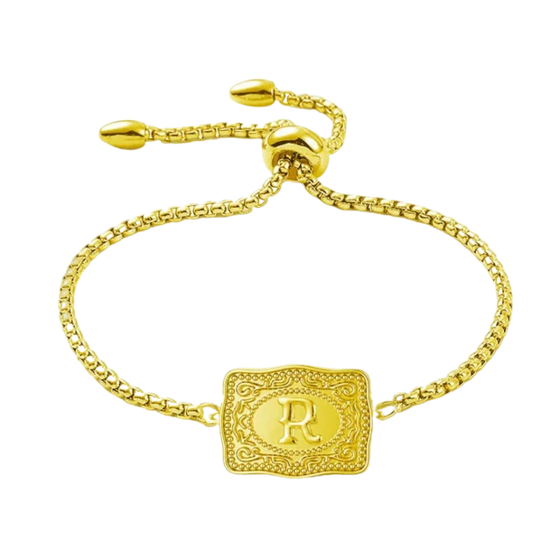Vintage Western Custom Initial Bolo Bracelet/Necklace