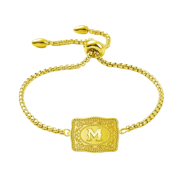 Vintage Western Custom Initial Bolo Bracelet/Necklace