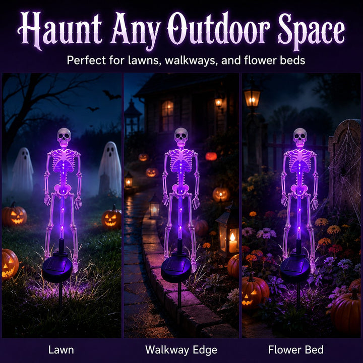 ⏰limited-time 50% OFF💀 Solar Skeleton Yard Stake