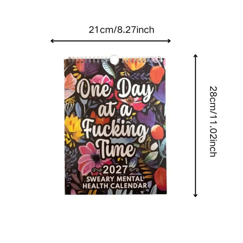 📅 2027 Sweary Mental Health Calendar - Perfect for Home Decor & Gift Ideas