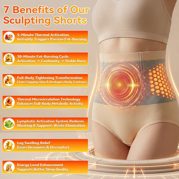 2026 Moringa & Berberine 4-in-1 Micro-Particle Shaping & Fat Burning Shorts