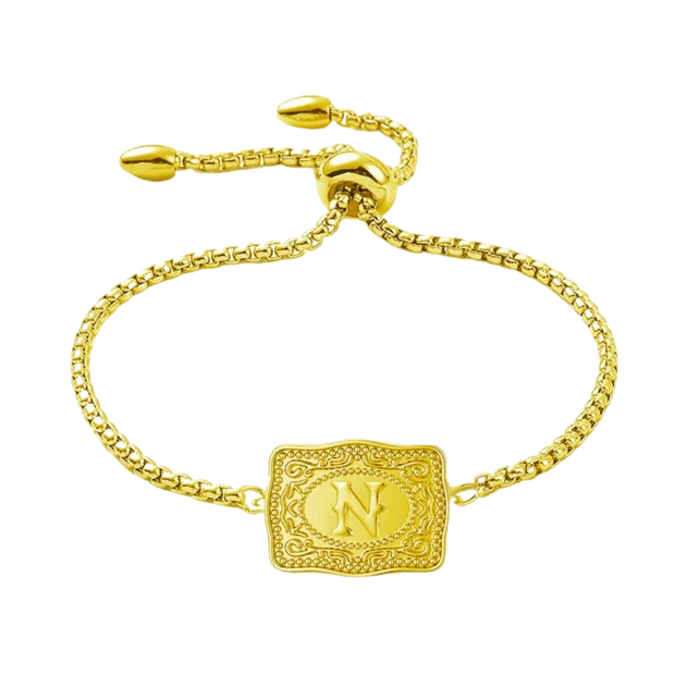 Vintage Western Custom Initial Bolo Bracelet/Necklace