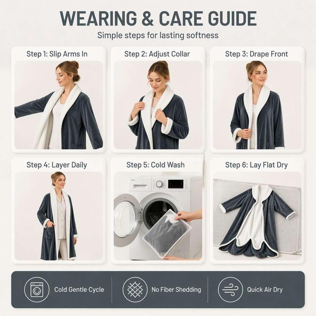 Wearable Heated Blanket with Foot Pocket