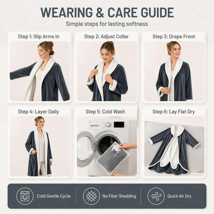 Wearable Heated Blanket with Foot Pocket