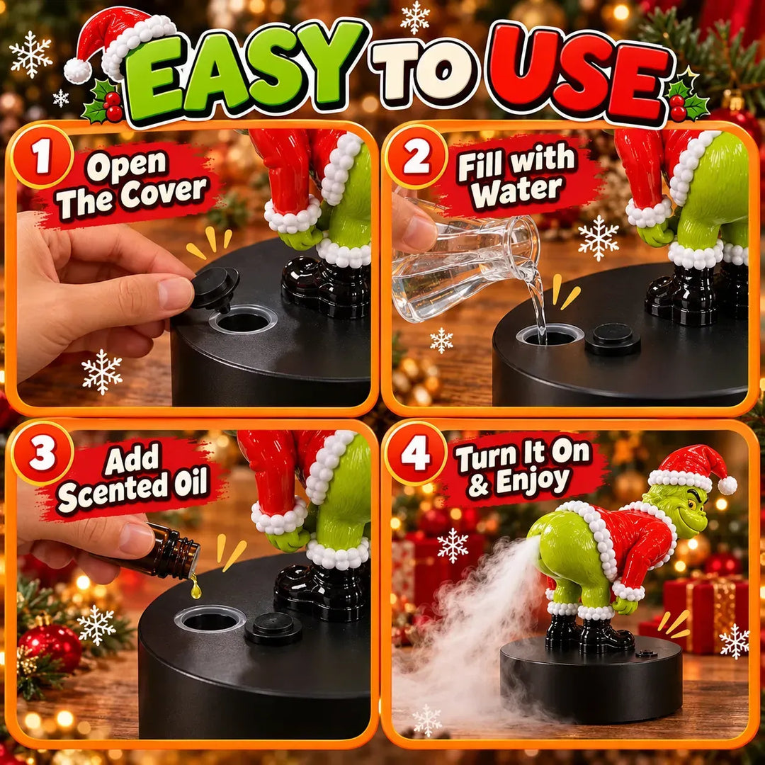 🎄 Christmas Gag Fart Diffuser: Novelty Desktop Humidifier