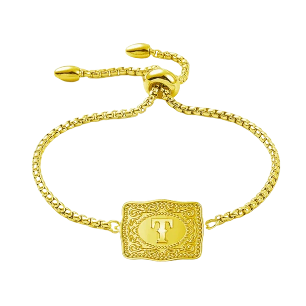 Vintage Western Custom Initial Bolo Bracelet/Necklace