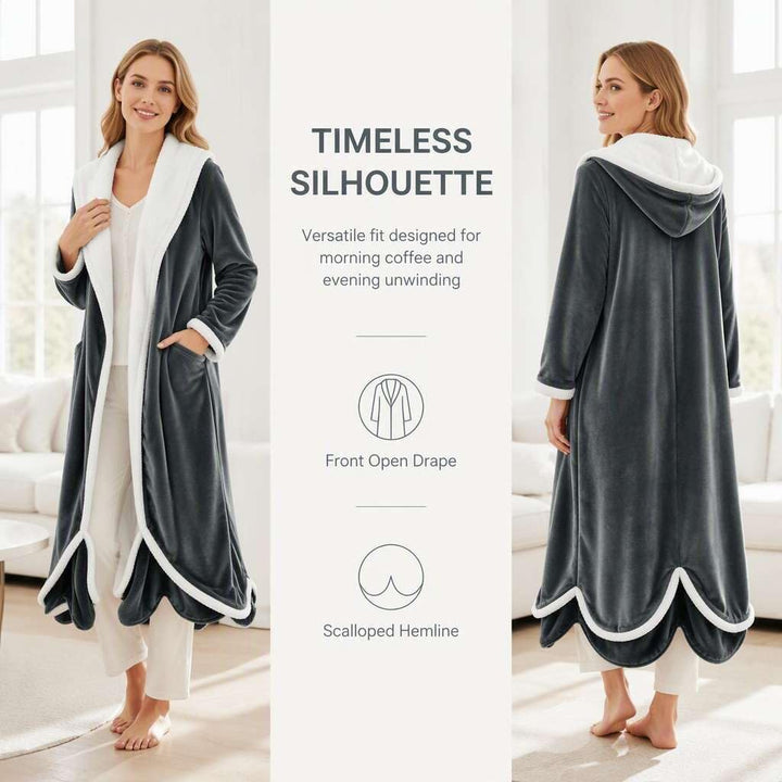 Wearable Heated Blanket with Foot Pocket