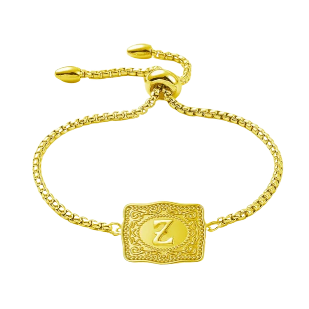Vintage Western Custom Initial Bolo Bracelet/Necklace