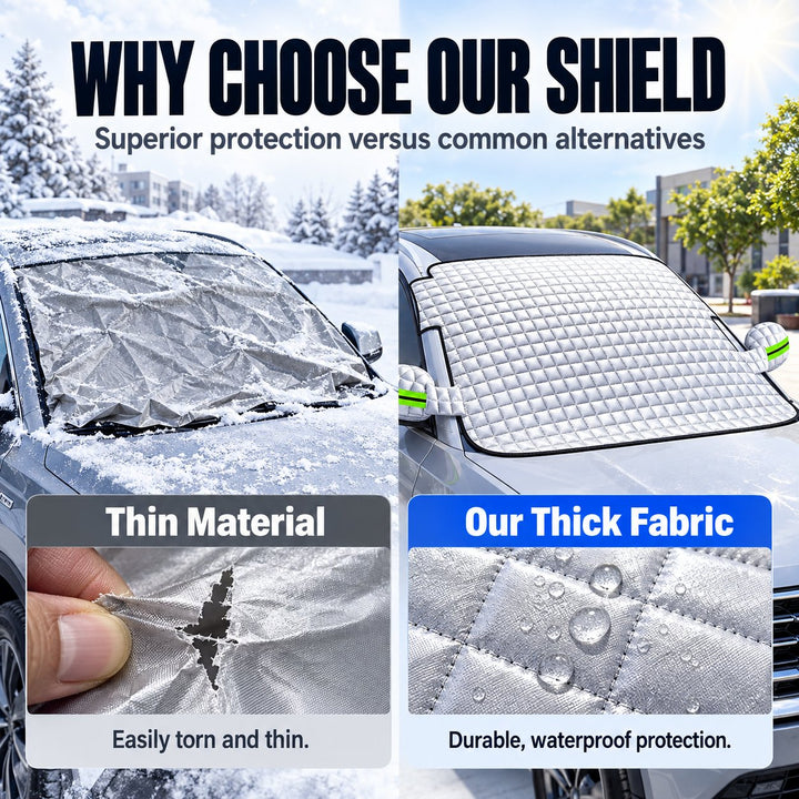 Universal Car Windshield Snow Cover - Winter Anti-Frost & Summer Sunshade Protector