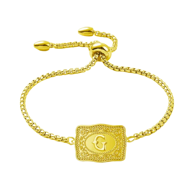 Vintage Western Custom Initial Bolo Bracelet/Necklace