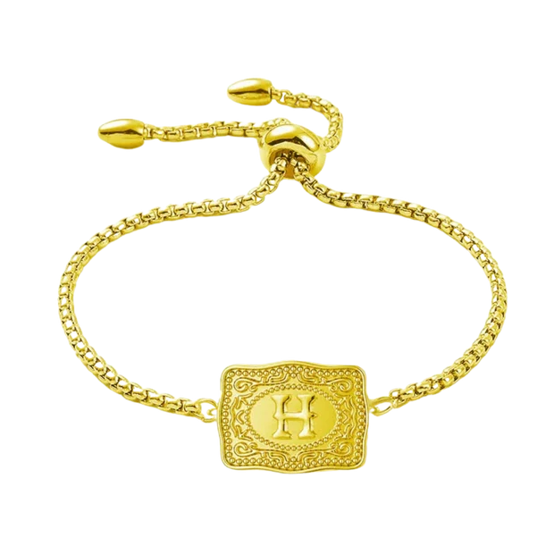 Vintage Western Custom Initial Bolo Bracelet/Necklace