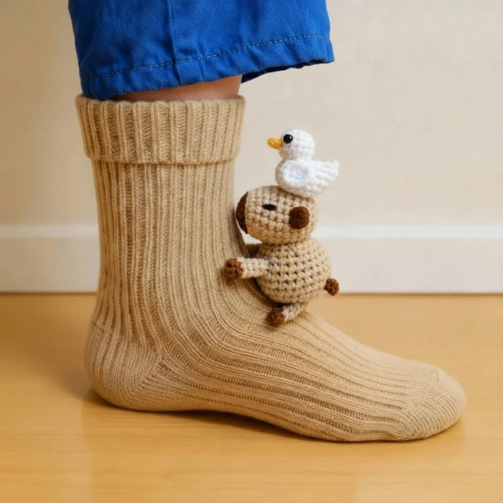 🎁Last Day Sale 49% OFF 🔥Cosy 3D Knit Animal Socks, Cute & Comfy for You or a Lovely Gift 💝